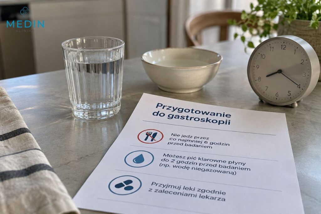 przygotowanie do gastroskopii w znieczuleniu